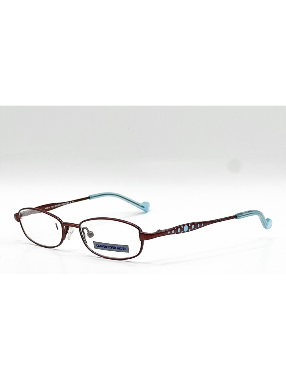 Canyon River Blues Cb 322 Brown Turquoise Authentic Eyeglasses 45-16-125